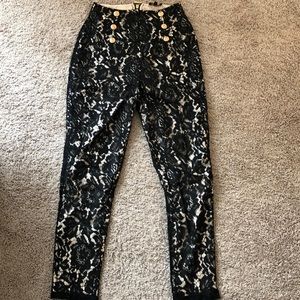Black and Gold lace pants